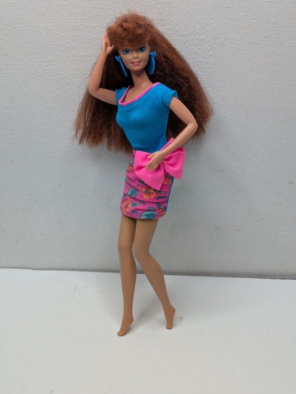 Barbie Paint N Dazzle Doll Redhead 1993 Midge Whitney Neon Dress 90s Vintage